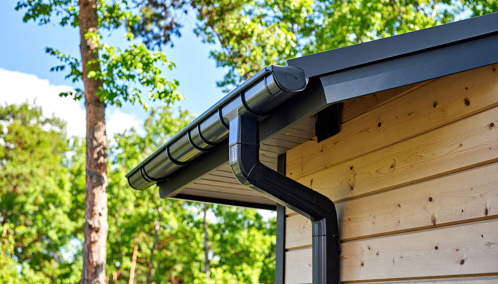 Exterior home gutter