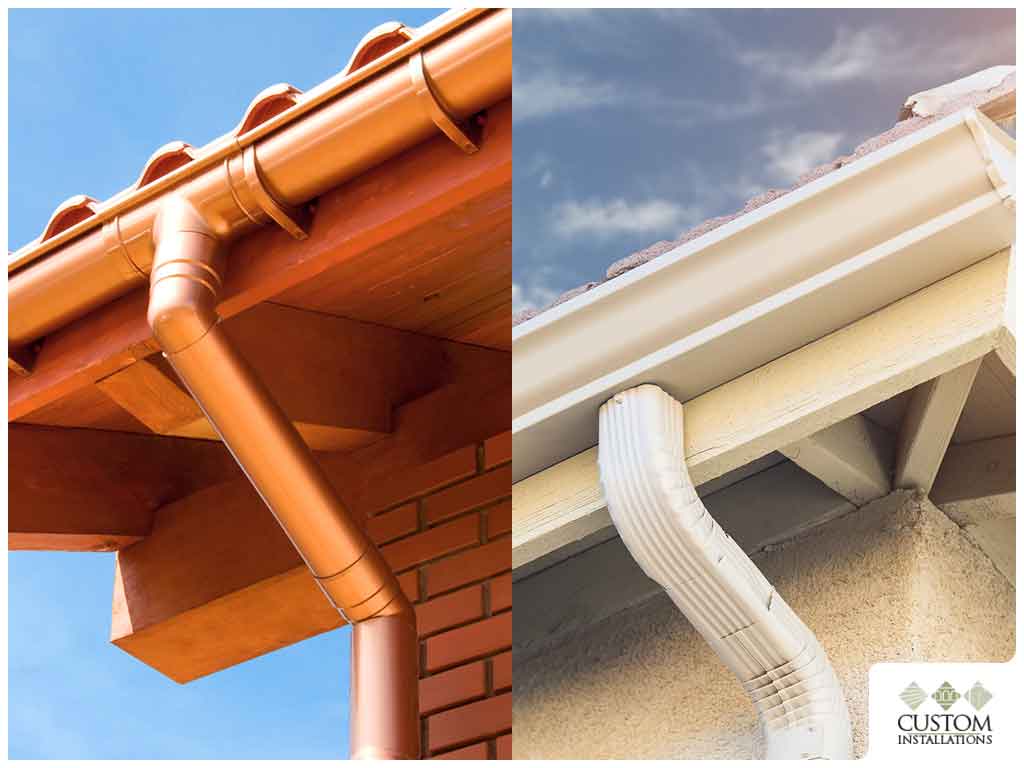 Copper Gutters And Aluminum Gutters Compared