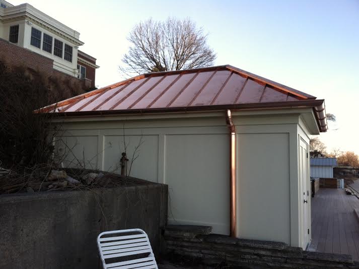 copper roofing project