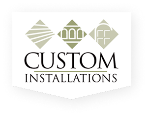 custom installation logo with shadow