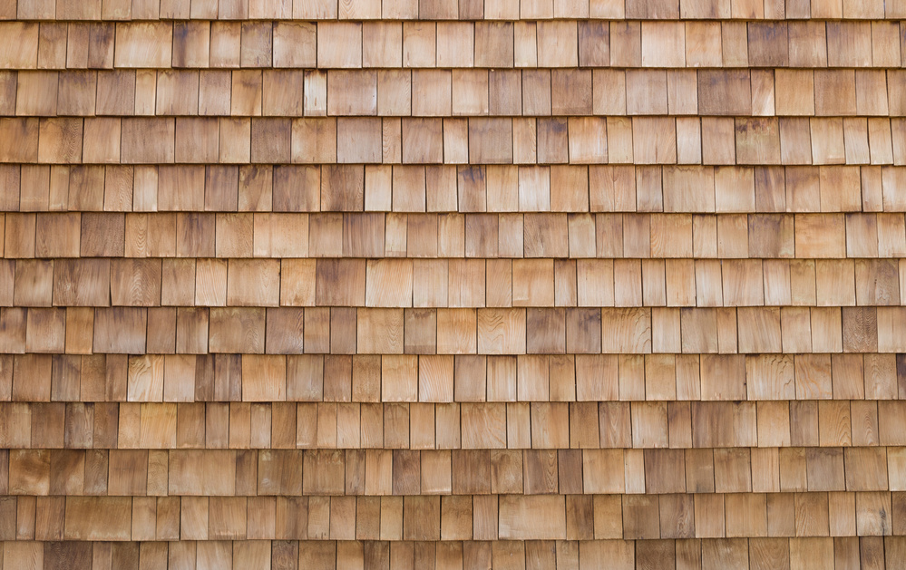 shingle wooden roof tile background